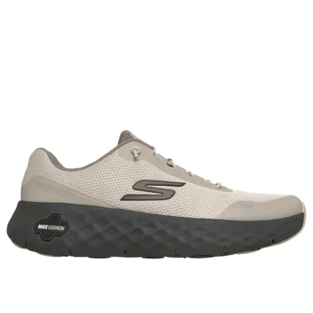 Mens Go Walk Max Cushioning Flex Raf Sneakers in Taupe. 217113
